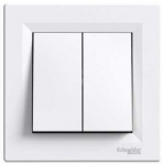 Schneider Electric Dvivietis mygtukas Asfora Baltas - EPH1100121