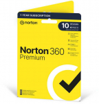 NORTON &ndash; 360 Premium antivirusinė programinė įranga &ndash; 10 įrenginių per 1 metus