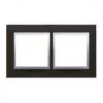 Kontakt-Simon SIMON54 Dvejopo rėmelio nature metalo inox yin - DRN2 / 78
