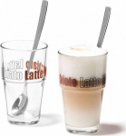 Leonardo 2 stiklinių rinkinys su &scaron;auk&scaron;tais Latte Solo - Leonardo (L- 042555) - L- 042555