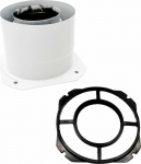 SpiroFlex 60 / 100 IV adapteris, baltas