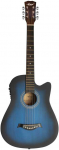 Elektrinės akustinės gitaros rinkinys Aiersi SG040 CE 38" mėlyna