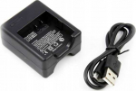Xrec Dvigubas USB baterijų įkroviklis, skirtas Yi Cameras 2