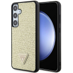 Samsung Galaxy S24 Plus Guess Dėklas Rhinestone Triangle (GUHCS24MHDGPPD) aukso spalvos