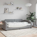 Lova Sofa, &scaron;viesiai pilkos spalvos, 90x190cm, audinys