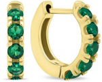 Brilio Silver Tiny auksinis-plated rings with žalias zircons EA481YG