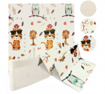 Dvipusis lavinamasis kilimėlis Happy kiddo, 180x150 cm