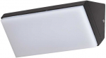 10W LED sieninis fasado &scaron;viestuvas NAVE 3K, juodas, 3000K