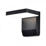 V-tac 17W LED sieninis lauko &scaron;viestuvas, juodas, 3000K, IP65