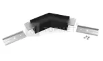 LED juostos profilio LINEA20 135 laipsnių kampinis sujungimas, juodai anoduotas