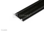 LED juostos profilis ARC12 CD/U5, juodas, 2m