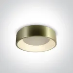Lubinis &scaron;viestuvas 32W LED plafonas, žalvario sp. korpusu, 3000K, 62132N/BBS/W