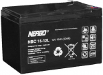 NERBO NBC 15-12L 12V 15Ah AGM ciklinis akumuliatorius
