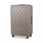 Solier Luggage Kelioninis lagaminas vidutinis M 24 kietas ABS - Solier KYOTO 1071 -&Scaron;viesiai pilka