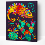 Splat Planet paveikslas i&scaron; modelino, &Scaron;ventė 30x40cm