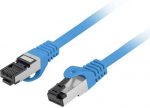 PATCHCORD KAT.8.1 S/FTP LSZH CU 0,25M Mėlynas FLUKE PASSED LANBERG