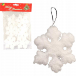 Goliat Kalėdiniai eglutės žaisliukai, balti, 6 vnt.