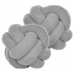 Beliani Rinkinys 2 dekoratyvinės pagalvės MALNI Boucle 19 x 19 cm Saw Unity