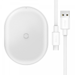 Dėklas Baseus Cobble WXYS-02 belaidis įkroviklis 9V | 2A | 15W baltas