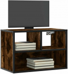 TV staliukas Televizoriaus spintelė, dūminė, 60x31x39,5cm, mediena/metalas