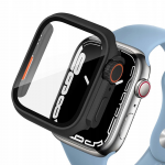 Apple Watch 10 (46MM) Tech-Protect Defense360 dėklas laikrodžiui juodos ir oranžinės spalvos