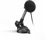 Telescopic telefono laikiklis su belaidžiu įkrovimu SBS TESUPPMAG15WLONGARM with suction cup, compatible with MagSafe - juodas