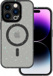 Tel Protect Magnetic Splash Frosted dėklas skirtas Apple iPhone 15 Pro juodos spalvos