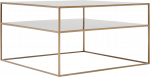 Customform Kavos staliukas, 2 AUK&Scaron;TO TENSIO METAL 80, 0.8x0.8x0.45 m, Auksinis