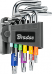 TORX raktų rinkinys Bradas TX 10-50 mm, multicolour / short, 9 vnt.