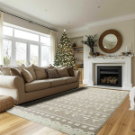 Tutumi Kilimas Clover Bergen rusvai gelsvas