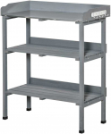 Outsunny Sodinimo stalas su metaliniu darbiniu pavir&scaron;iumi 76x37x89cm