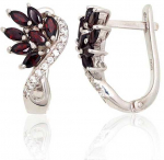 Sidabriniai auskarai moterims DiamondSky &bdquo;Modern"