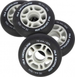 Nils Extreme PU 76x24 82A juodas matinis ratas (4 vnt.)