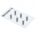 PIECES Magnetai užra&scaron;ams, nerūdijančio plieno, 6 vnt., ZELLER