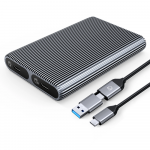Disko dėžutė Orico AM2C3-2SN 2x M.2 SATA+NVME USB-C 3.2 6Gb/s / 10Gb/s - pilkos spalvos