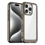 Hurtel Outer Space dėklas skirtas Apple iPhone 16e Flexible Frame dėklas - Translucent, juodos spalvos