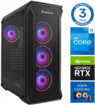 Stacionarus kompiuteris INTOP AQUA i5-13400F 16GB DDR5 500SSD M.2 NVME RTX5070 12GB no-OS (RW42236NS)