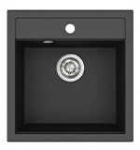 Compotexa Dirbtinio granito plautuvė HELIKA Tesa SQT100W, Silicsana spalva: Migdolinė | Blanched almond 113