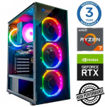 Stacionarus kompiuteris INTOP Ryzen 7 5700X 32GB 1TB SSD M.2 NVME RTX3050 6GB no-OS (RW48656NS)