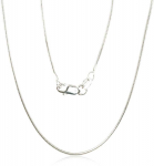 Sidabrinė grandinėlė Snake 1 mm - 1 mm. - 50 - 4.4 g.