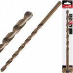 Tvardy Aukso spalvos metalo grąžtas, ilgas, 12,0 x 295 mm, HSS, DIN1869 (25/100)