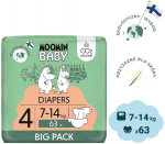 Moomin Baby Mumijų Maxi 4, 7-14 kg, 63 vnt.