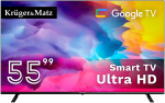 Televizorius Kruger & Matz 55' UHD Google TV DVB-T2/T/C H.265 HEVC TV