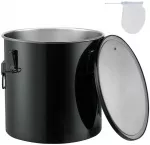 Riebalų kibiras 37.8L, nerūdijančio plieno, su filtru, aliejaus talpykla