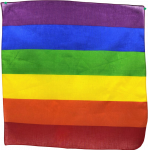 Pride Rainbow Flag Triangular Cotton Scarf 50x50 cm - Vibrant Priedas