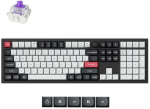 Keychron Q6 HE Wireless (Q6H-M1) - US i&scaron;dėstymas - Hot-Swappable Gateron Magnetic Nebula - Carbon Juodas (Juoda) Magnetinė Belaidė Žaidimų Klaviatūra