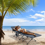 Promotions Sulankstoma stovyklavimo lova, 185x65x41-53 cm, mėlyna