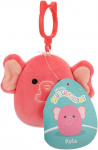 Squishmallows - 9 cm P22 Clip On - Kyla Rožinė Elephant