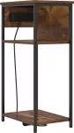 &Scaron;alia lovos spintelė Rūkyta ąžuolas 41 x 28 x 76 cm