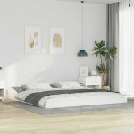 Lova Lovos rėmas Balta 180 x 220 cm Kietos pu&scaron;ies mediena